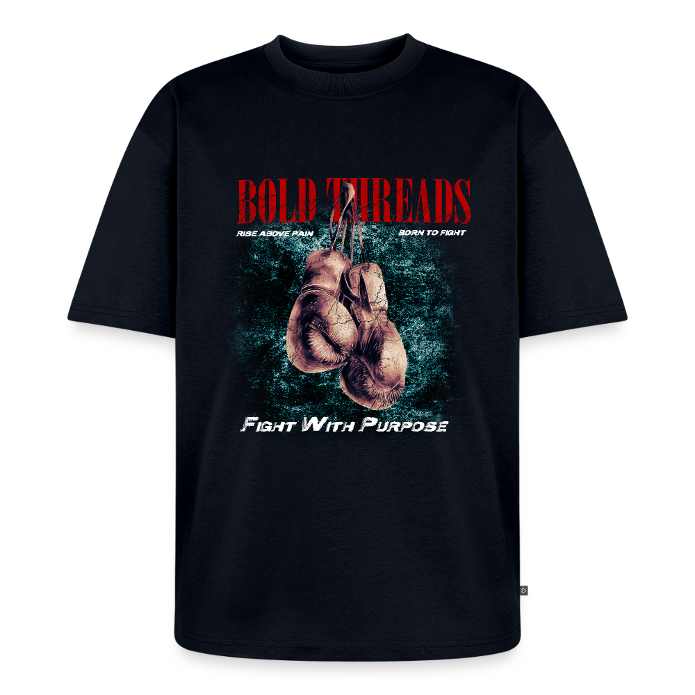 Unisex Premium Oversized Organic T-Shirt - navy