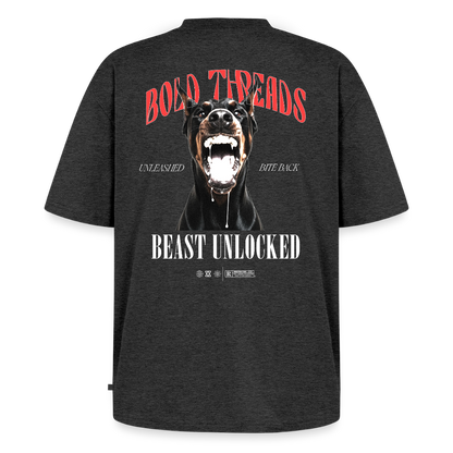 Unisex Premium Oversized Organic T-Shirt - heather anthracite