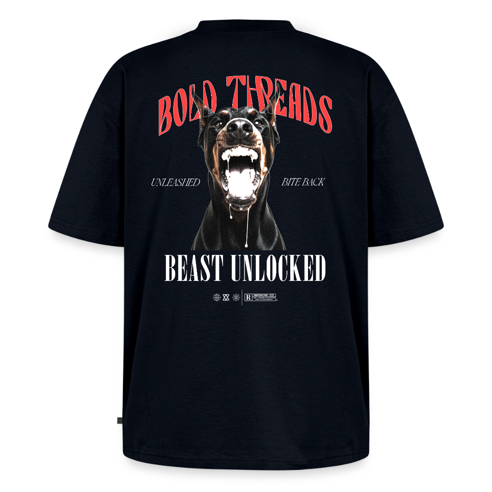 Unisex Premium Oversized Organic T-Shirt - navy