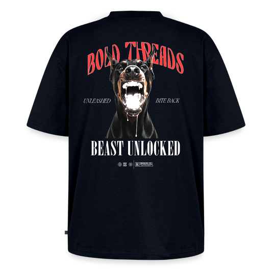 Unisex Premium Oversized Organic T-Shirt - navy