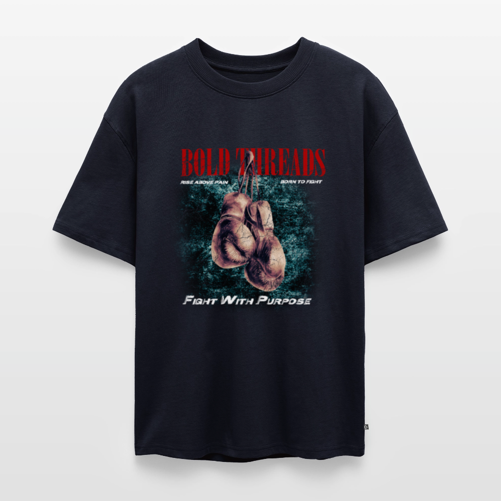 Unisex Premium Oversized Organic T-Shirt - navy