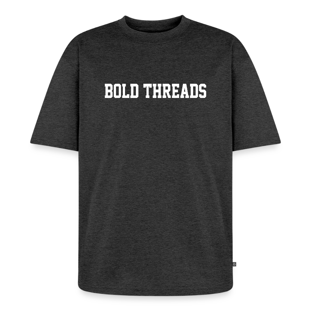 Unisex Premium Oversized Organic T-Shirt - heather anthracite