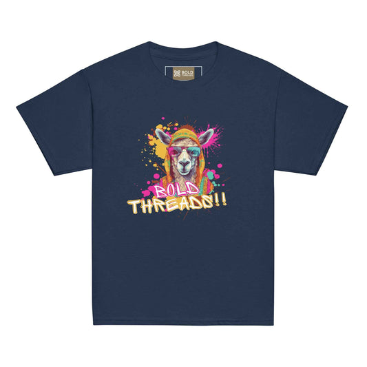 Dark Blue and Pink Animal Youth classic tee